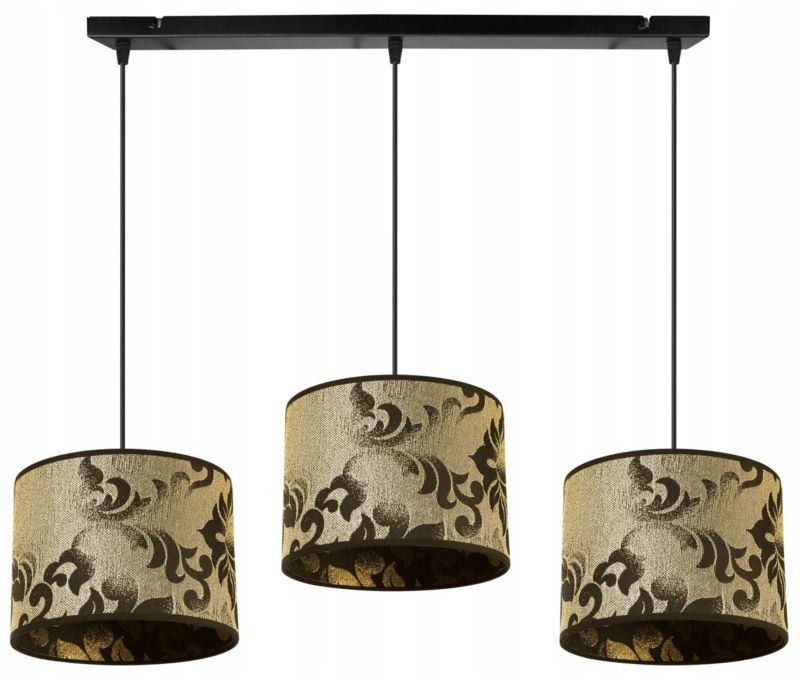 Lampa sufitowa wisząca Light Home LH Werona 3x E27 60W ciemny złoty 1szt.