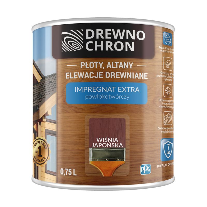 Impregnat Drewnochron Extra Powłokotwórczy wiśnia japońska 0,75 l
