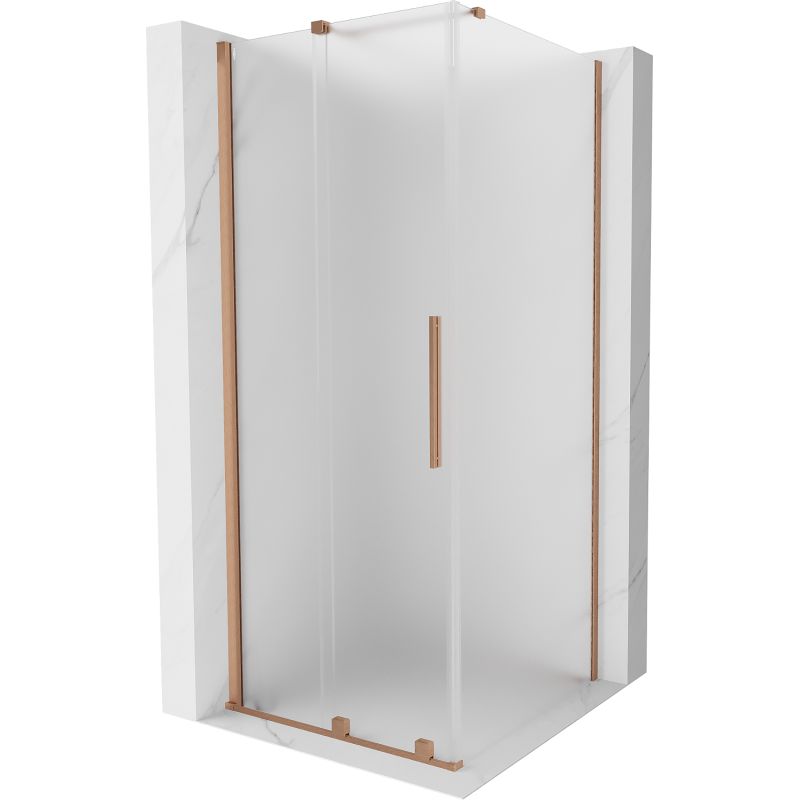 Kabina prysznicowa kwadratowa Mexen Velar szron miedź szczotkowana 1 szt.