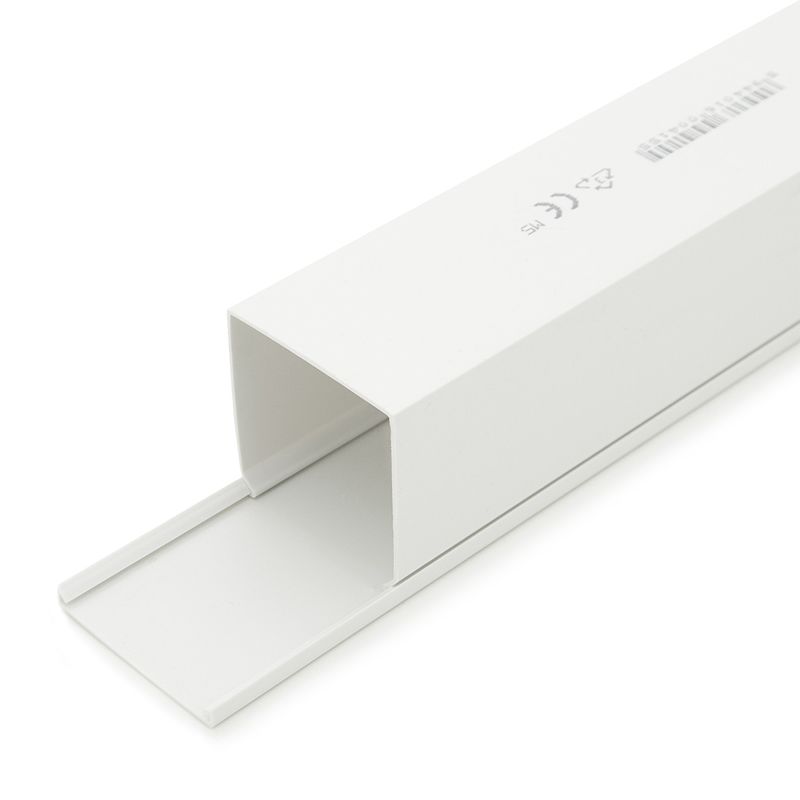 Korytko kablowe CanaLux CNL-C-60060-16, kanał elektroinstalacyjny 60x60mm z pokrywą 32 mb, białe, 16 szt.