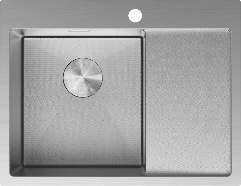 Zlewozmywak stalowy wpuszczany Mexen Exar inox 620x480mm 1-komorowy ociekacz lewy 1 szt.