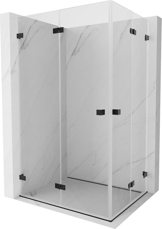 Kabina prysznicowa Mexen Lunar-F transparent czarna 100x85 cm 1 szt.