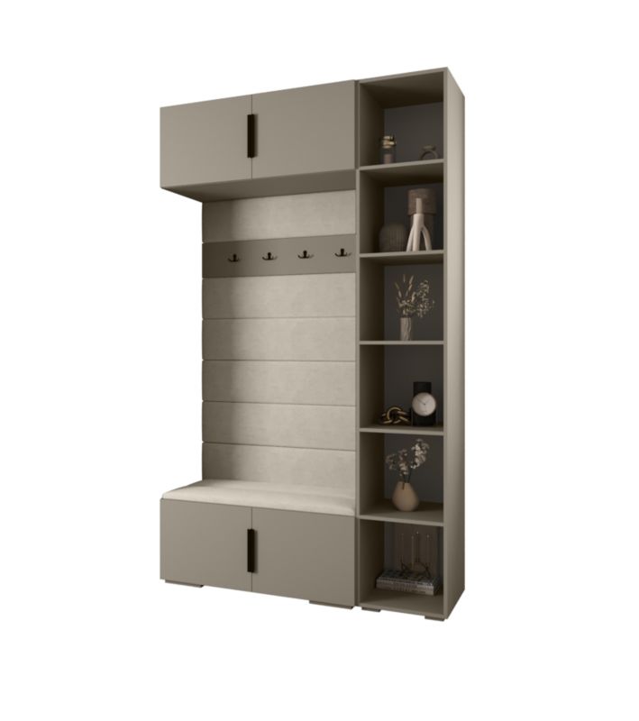 Garderoba do przedpokoju Abiks INOVA 1 Z20 kaszmir+czarny+manila02 1szt.