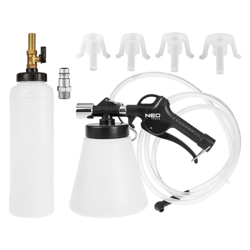 Zestaw do wymiany płynu hamulcowego i odpowietrzania hamulców NEO TOOLS 1 kpl