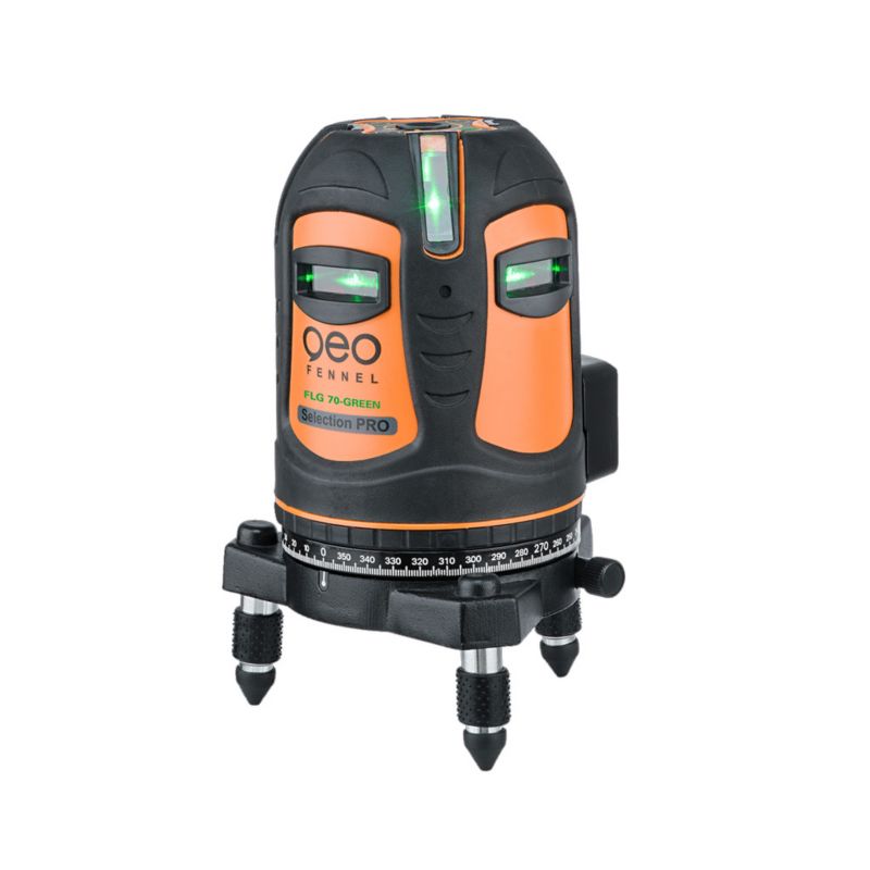 Precyzyjny zielony laser krzyżowy FLG 70-GREEN SP (Selection Pro) geo-FENNEL ze spadkami 1 szt.
