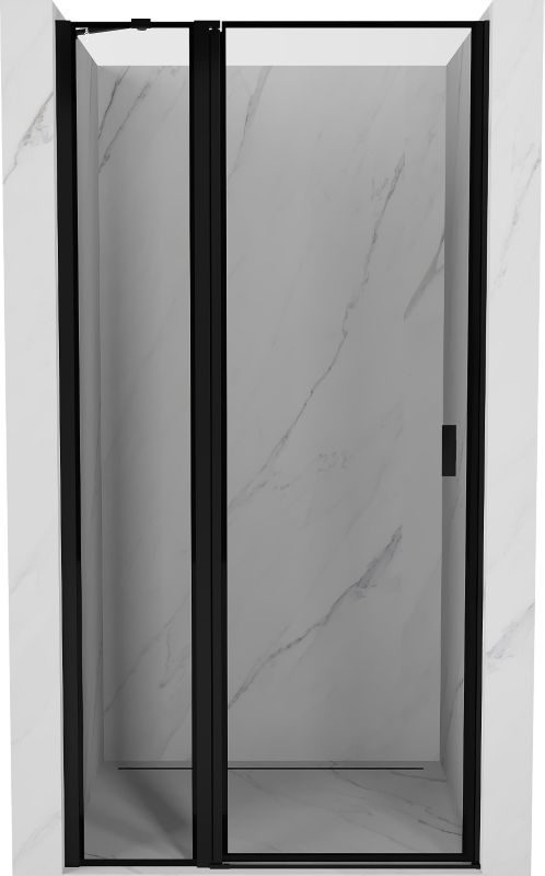 Drzwi prysznicowe Mexen Mist czarne 120 cm lewa 1 szt