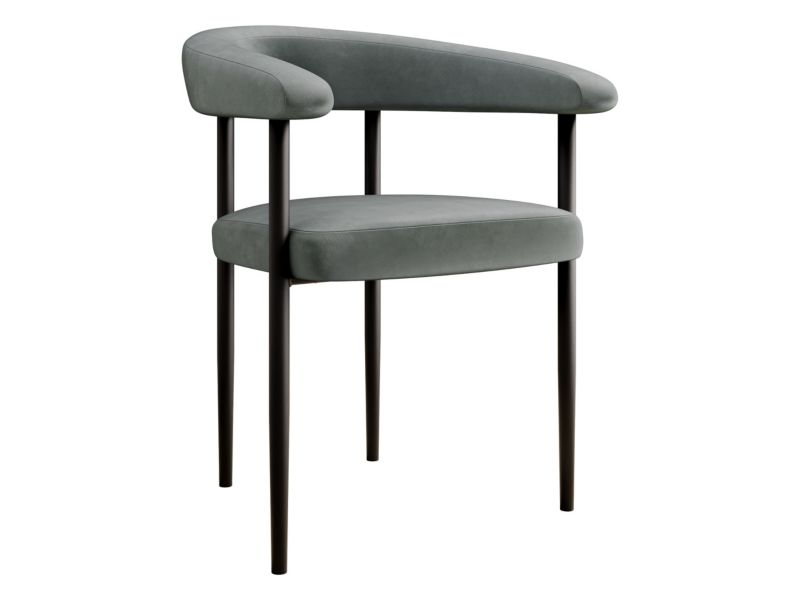 Krzesło MIRJAN 24 tapicerowane Aria platynowy szary 1 szt.