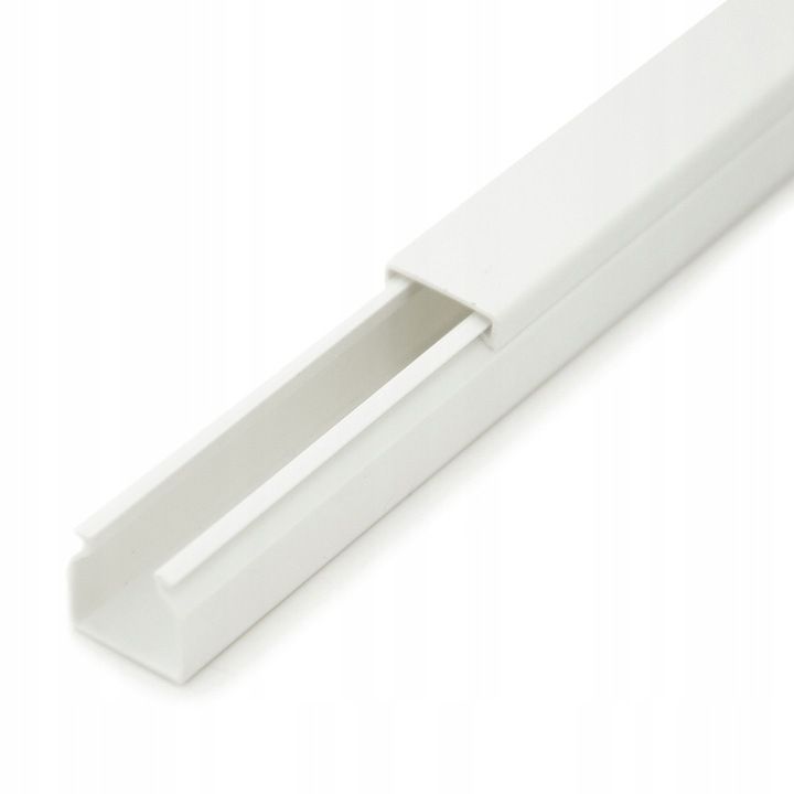 Korytko kablowe CanaLux CNL-C-16016-112, kanał elektroinstalacyjny 16x16mm z pokrywą 224 mb, białe, 112 szt.