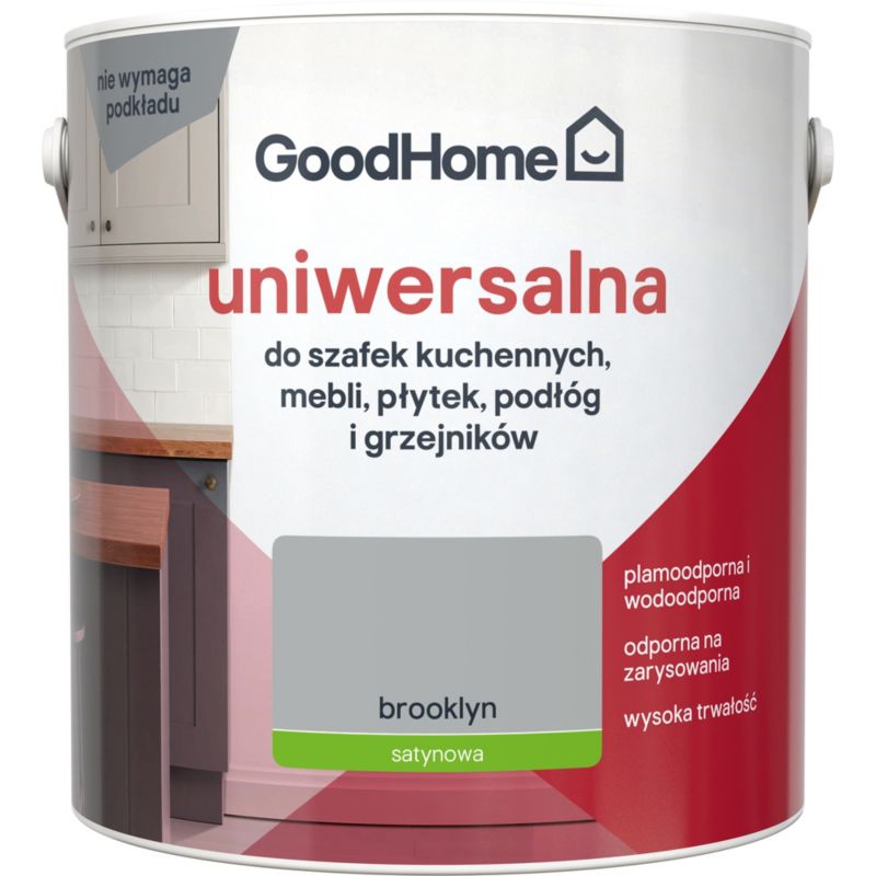Farba uniwersalna GoodHome Reno brooklyn satyna 2 l