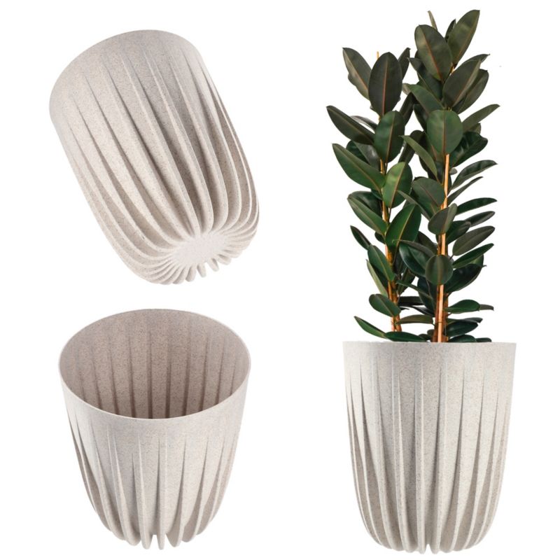 Doniczka KADAX Osłonka Eko + Wkładka Kremowa 25x30cm 1 szt.