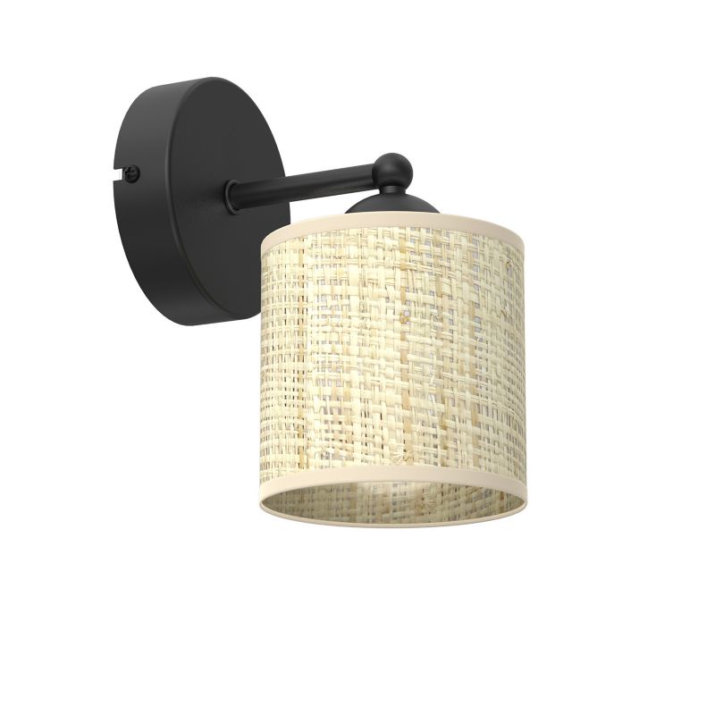 Kinkiet ścienny Luminex Natur czarny mat-kremowy 1 x E14 x 15W IP20 wym: 17,5 x 10 x 15 cm - 1 szt.