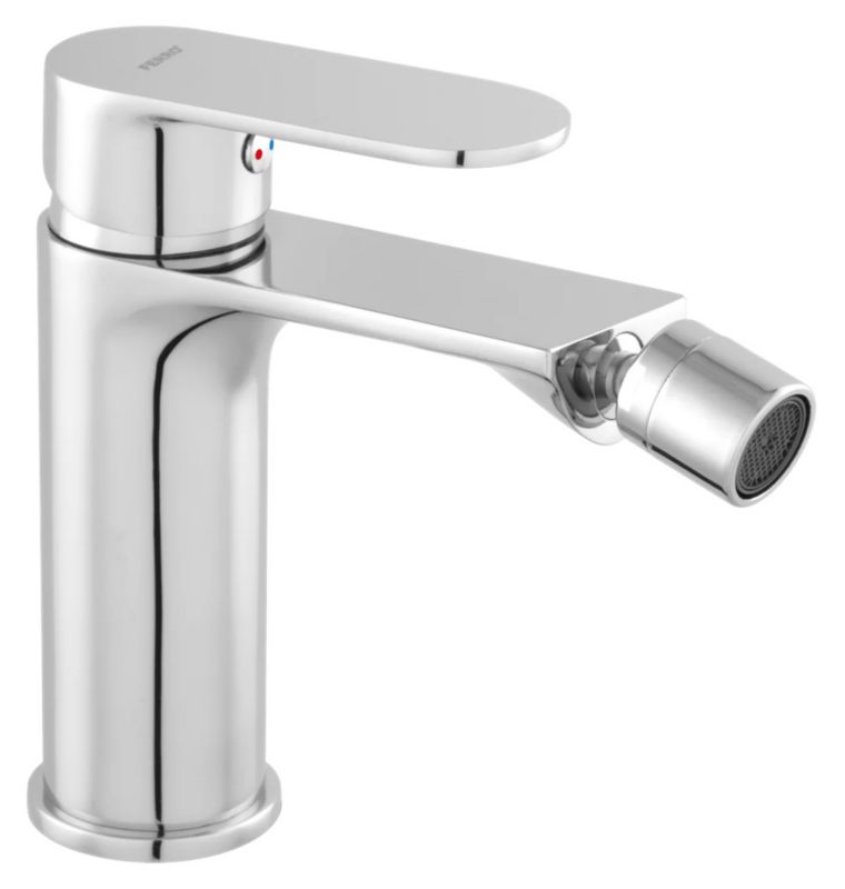 Bateria bidetowa Ferro Talassa stojąca chrom mosiądz automatyczny zawór aerator 1 szt.