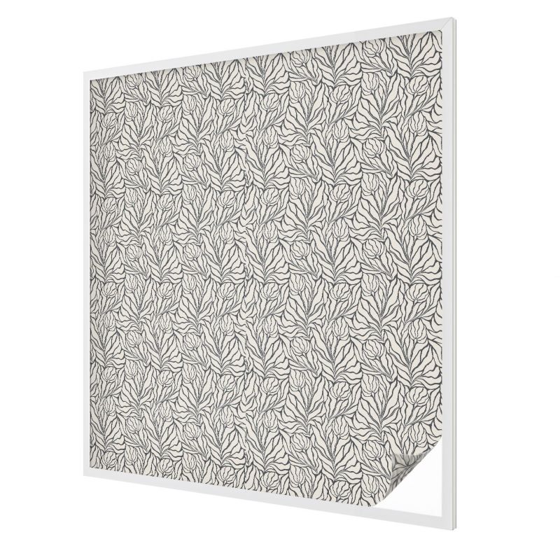 Folia Na Okno Wallfluent 100x116 cm Chroni Prywatność i Zapewnia Dyskrecję Roślinny wzór klasyczna symetria 1 rol.