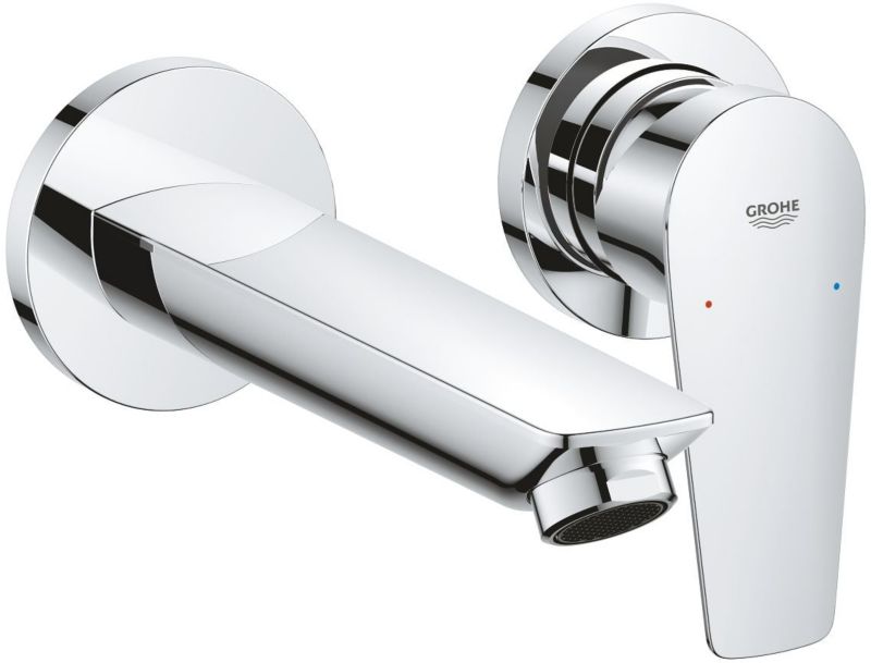 Bateria umywalkowa Grohe BauEdge podtynkowa StarLight Chrome 17,7 cm jednouchwytowa 1 szt.