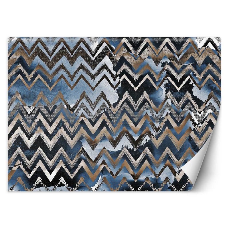 Fototapeta Feeby Zygzaki złoty wzór glamour 350x245 1 szt