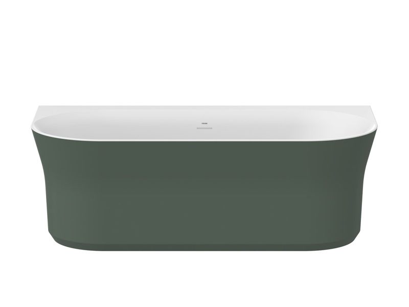 Akrylowa wanna owalna Ravak Ypsilon Wall 178x86 wolnostojąca do ściany Grey Green 1szt
