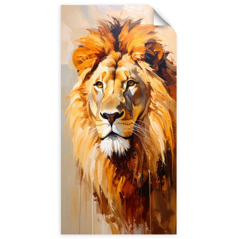 Naklejka samoprzylepna Feeby Lew Zwierzęta Afryka Natura 60x120cm 1szt