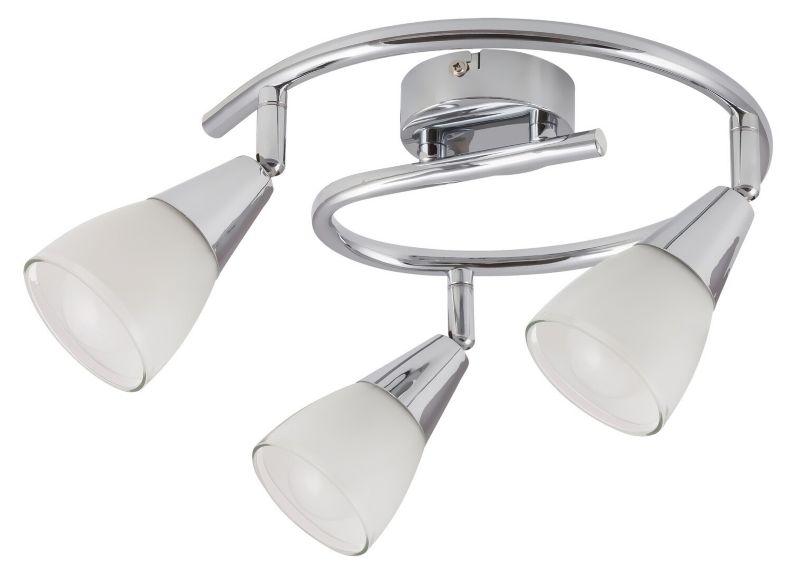 Oprawa sufitowa Rabalux Nicolette chromowany biały 3 x E14 x 40W IP20 wym: 17,5 x 25,5 x 25,5 cm - 1 szt.
