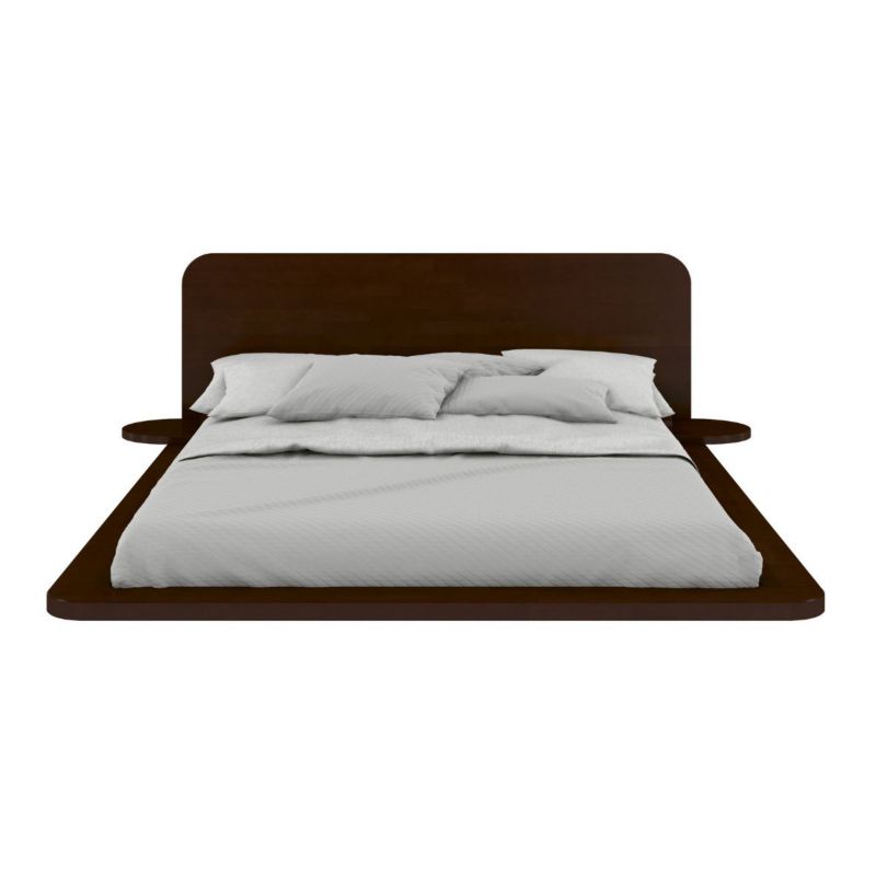 Łóżko lewitujące bukowe JAPANDIC 160x200 palisander 1 szt.