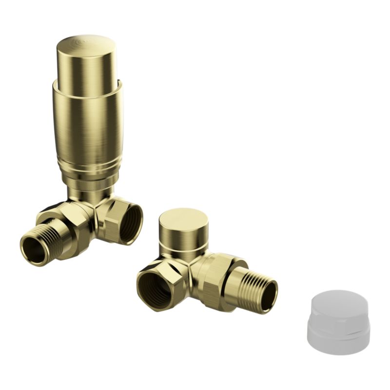 Zestaw termostatyczny GoodHome osiowy złoty