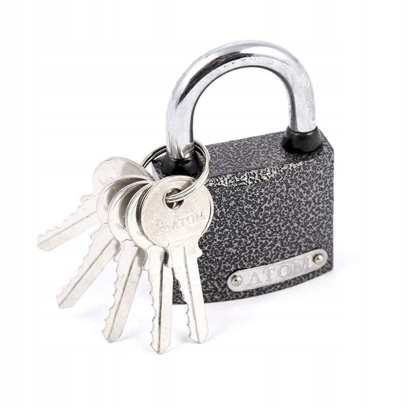 Kłódka FEINZ Atom Żeliwna Gruba 40Mm 5 Kluczy Blister 1 szt.
