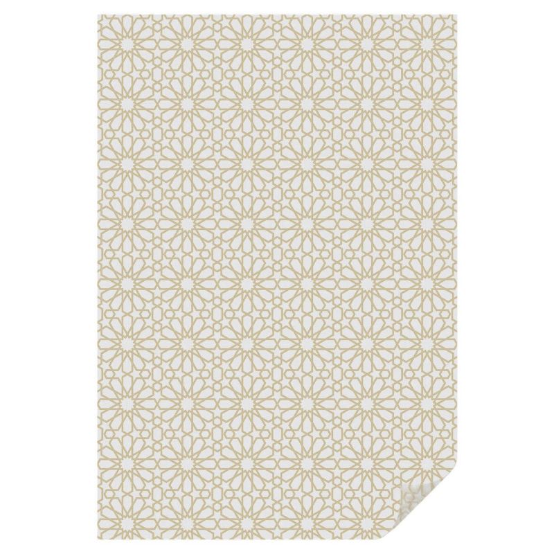 Folia Witrażowa Tulup 100x146 cm Samoprzylepna na Okno Klasyczne ornamenty z rozetami 1 rol.