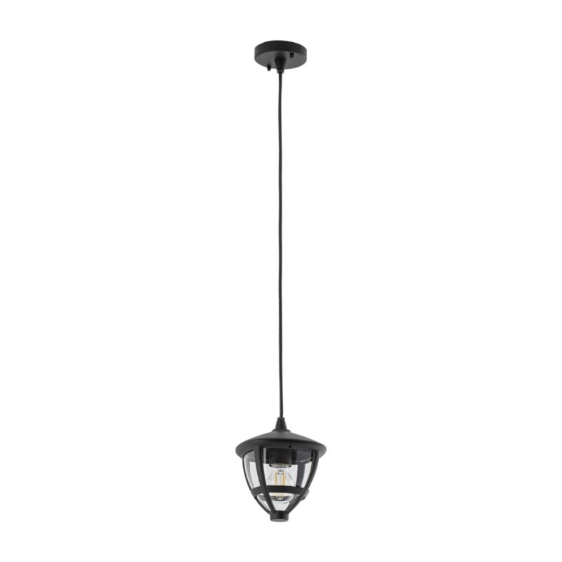 Lampa sufitowa zewnętrzna Nowodvorski Lighting Amelia czarna 1 x E27 x 10W IP44 wym: 100 x 17,5 x 17,5 cm - 1 szt.