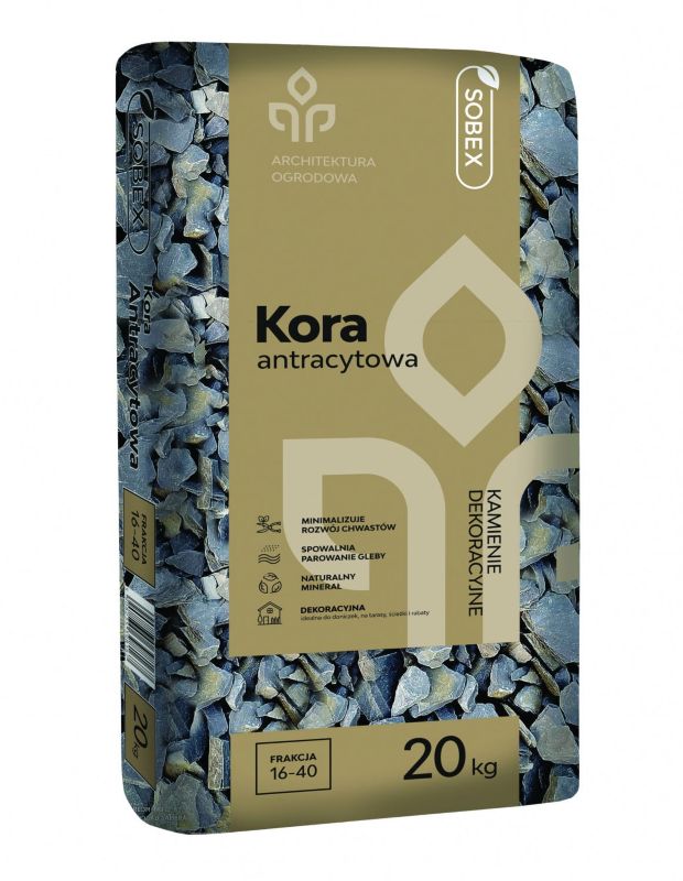Kora Antracytowa 20 kg (16-40), SOBEX, 1 szt.