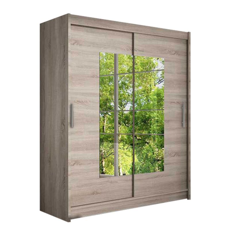 Szafa MIRJAN 24 z drzwiami przesuwnymi Presto III trufel/lustro 1 szt.