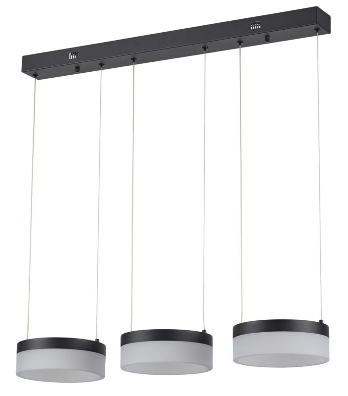 Lampa wisząca LED Nicki 3 x 12 W czarna