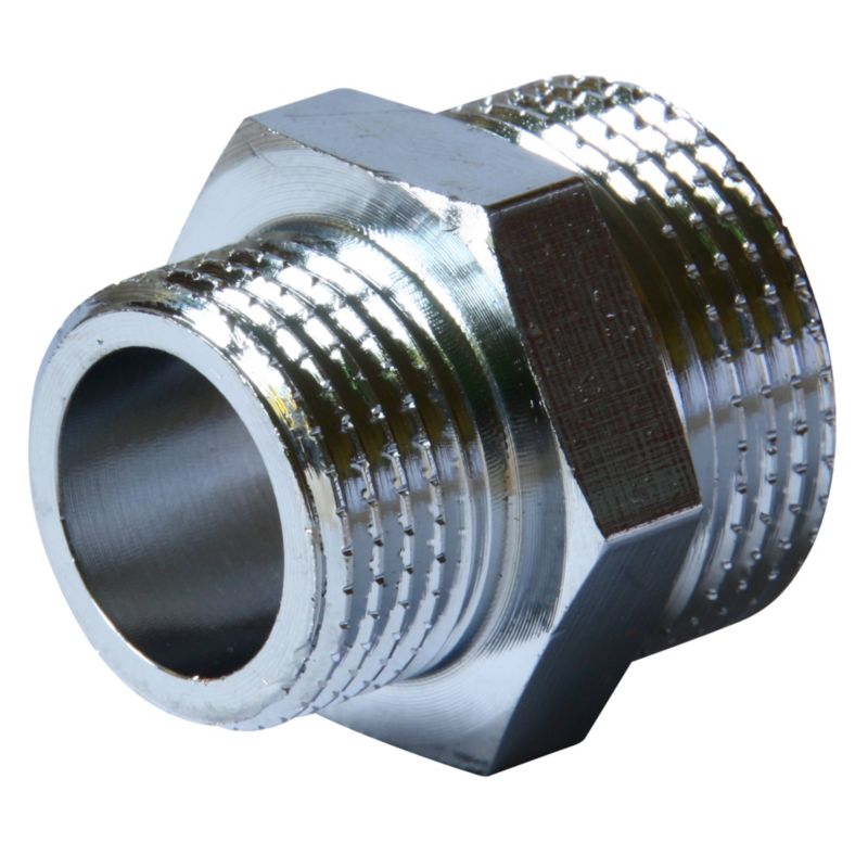 Nypel redukcyjny 1/2" x 3/8" chrom