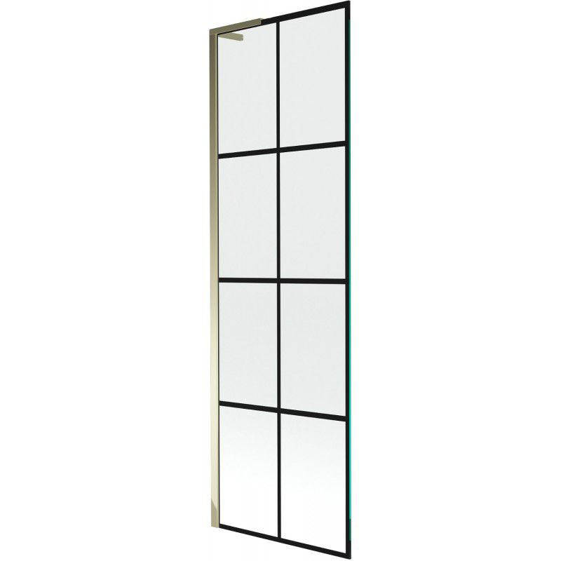 Parawan nawannowy 1-skrzydłowy Mexen Next L czarny wzór złoty 60 x 150 cm 1 szt.