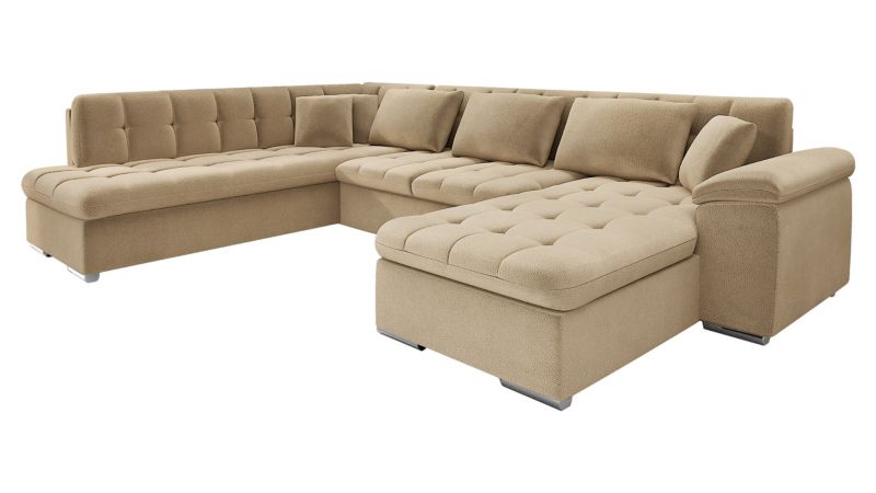 Narożnik z funkcją spania MIRJAN 24 Niko Bis Premium prawy piaskowy 1 szt.