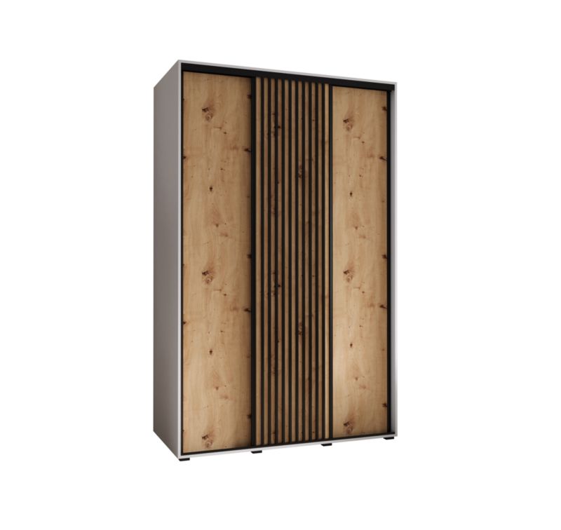 Szafa przesuwna Garderoba Abiks Lanko 1 150 gł. 60 biały/artisan 1 szt.