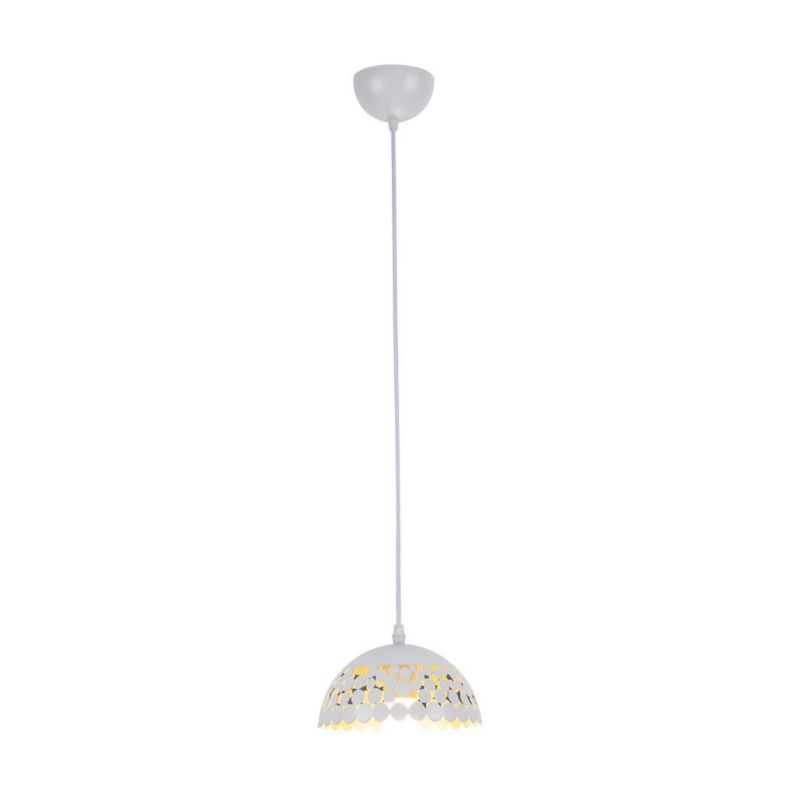 Lampa wisząca Milagro Lisa 1389 biała szerokość 18 cm 1xE27 x 60W 1 szt.