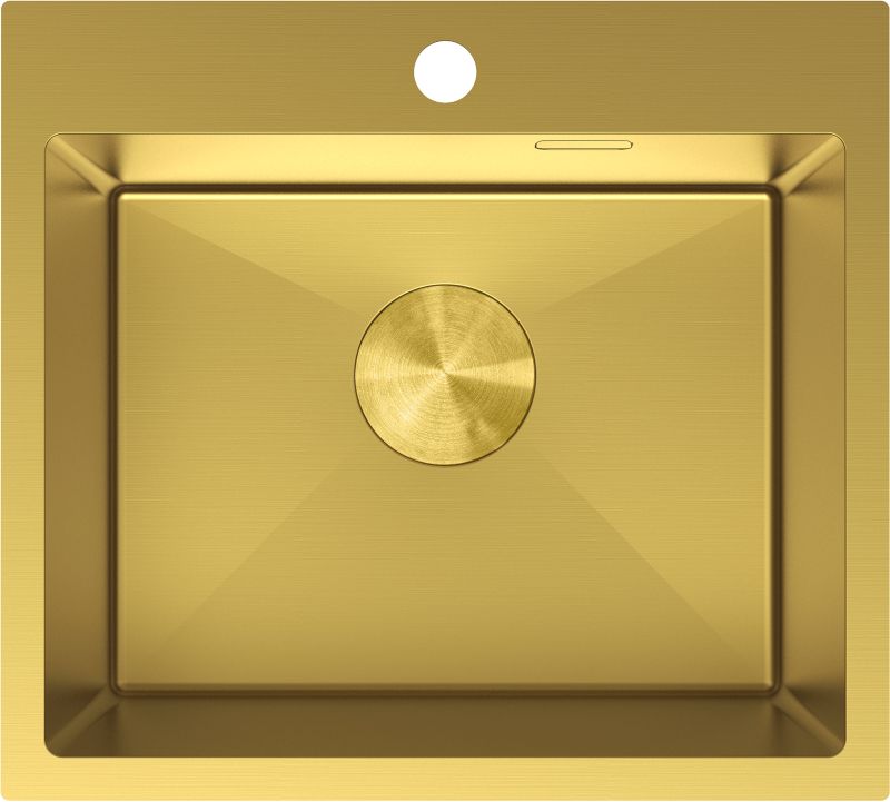 Zlewozmywak stalowy Mexen Solix złoty 500 x 450 mm 1-komorowy 1 szt.