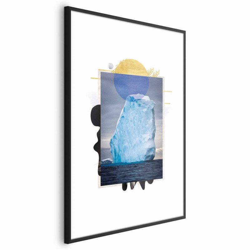 Plakat Artgeist Góra lodowa 40x60 cm z ramą czarną 1 szt