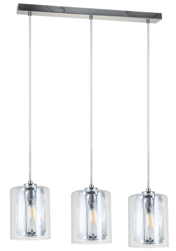 Lampa wisząca Tesh 3 x E14 chrom