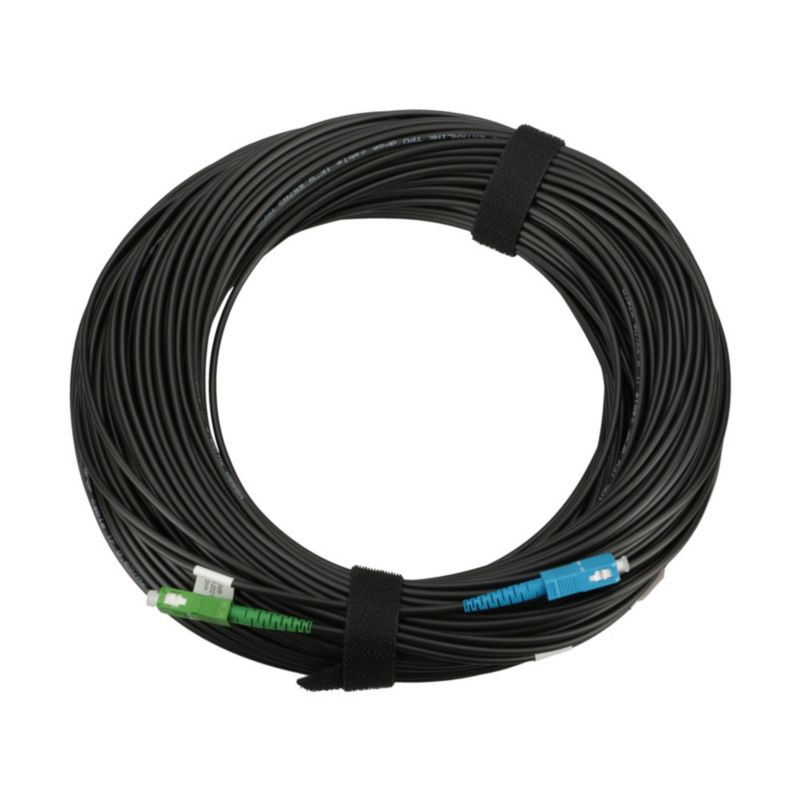 Patchcord Extralink SC/APC-SC/PC Jednomodowy, Round drop, Simplex, G657A2, 100m 1szt