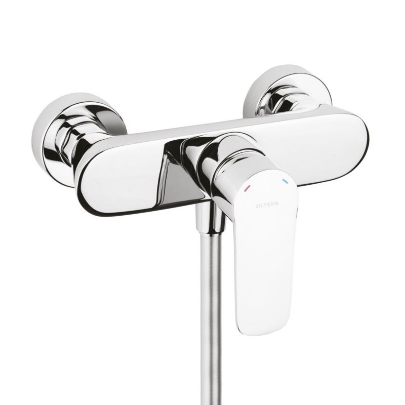 Bateria prysznicowa Oltens Vernal chrom DoubleChrome ścienna, jednouchwytowa, 1 szt.