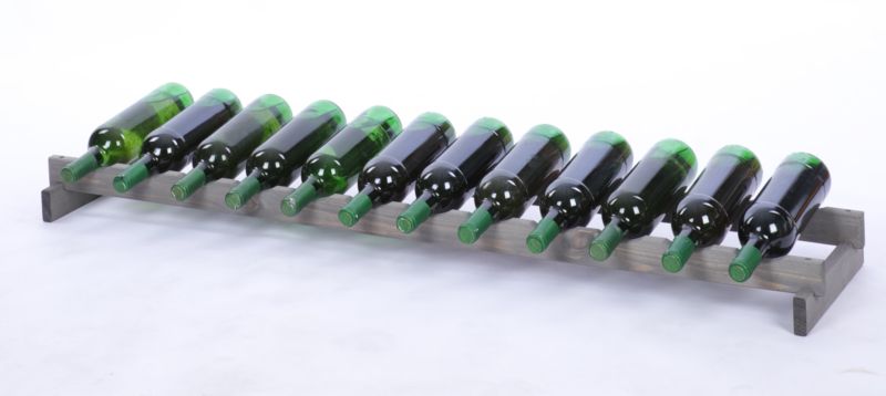 Stojak na wino MODO24 regał modułowy na butelki 1 leżnia x 12 butelek montaż bez narzędzi impregnacja szara 1 szt.