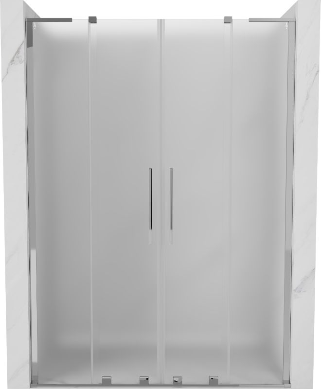 Drzwi prysznicowe rozsuwane Mexen Velar L szron 150x200 cm 1 szt.