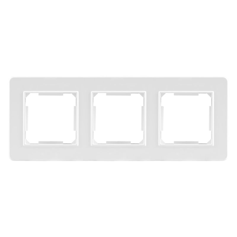 Ramka potrójna DPM Solid QUAD biała