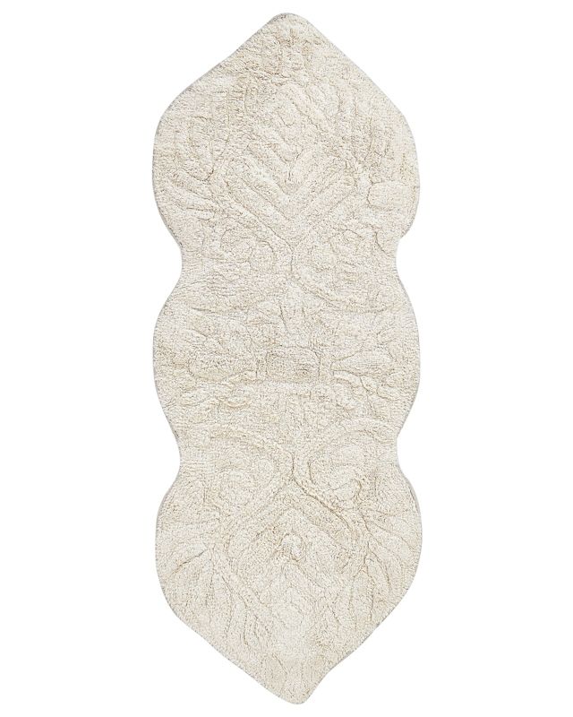 Dywanik łazienkowy Canbar 150 x 60 cm Bawełna Jasnobeżowy 1 szt.