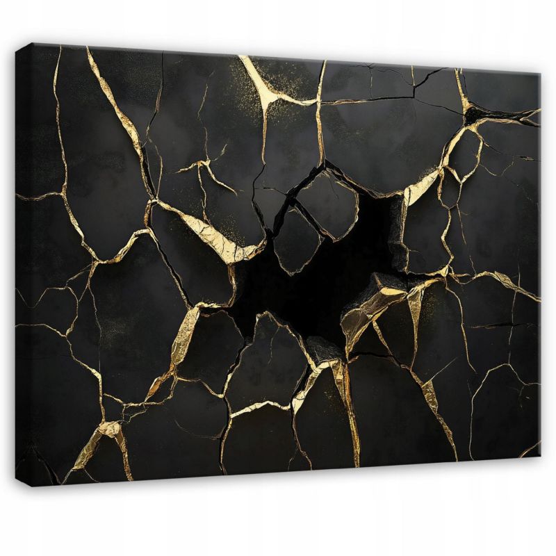 Obraz Na Płótnie Canvas WALLARENA 100x70 cm Dekoracja Ścienna Do Sypialni Salonu Kuchni Abstrakcja Glamour 1 szt.