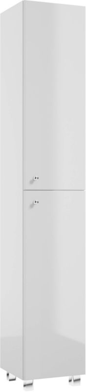 Słupek łazienkowy Pat 30 cm biały połysk