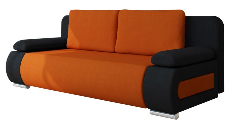 Kanapa rozkładana MIRJAN 24 Emma czarny plusz/miedziany 1 szt.