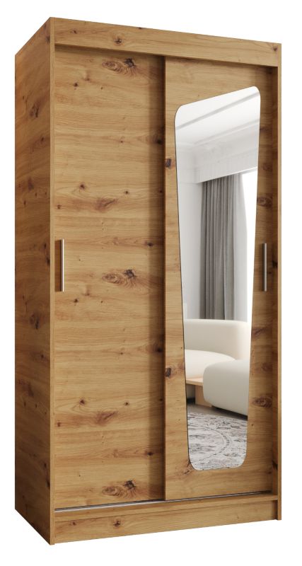 Szafa przesuwna Garderoba Abiks MOKA 100 dąb artisan 1 szt.