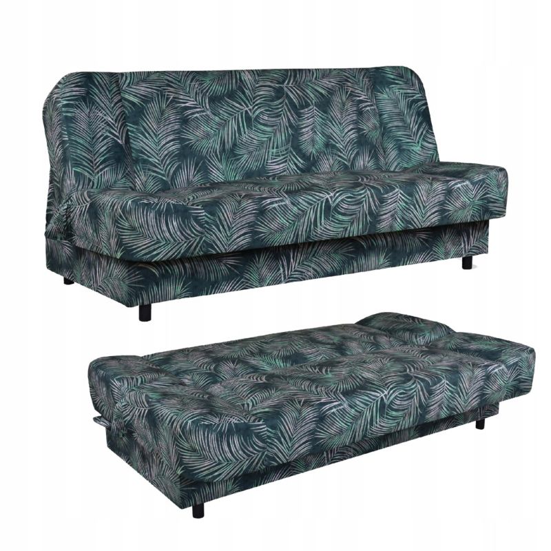 Kanapa do salonu rozkładana Family Meble Sara Print granat 1szt