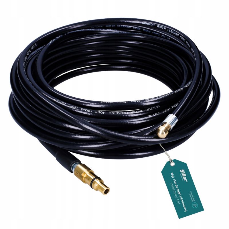 Wąż, Sillar, do czyszczenia kanalizacji, rur,15m, do myjek Parkside Lavor, 1szt